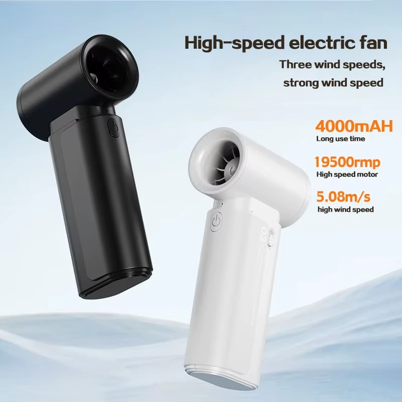 Handheld Turbo Jet Rechargeable Fans Mini Pocket Fan Portable fan for ...