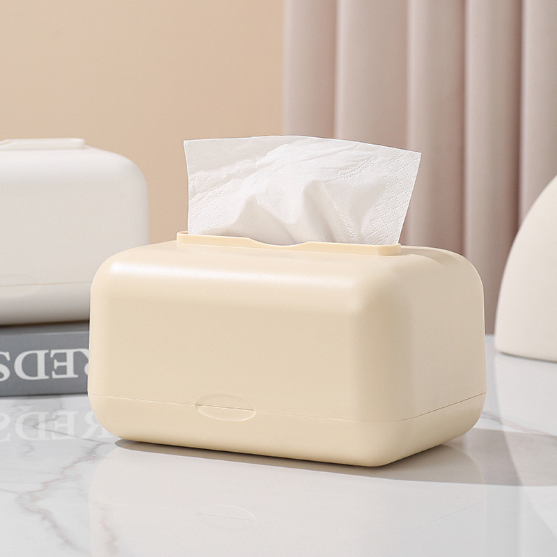 Spring Tissue Box Home Living Room Dining Table Tissue Box with Elastic ...