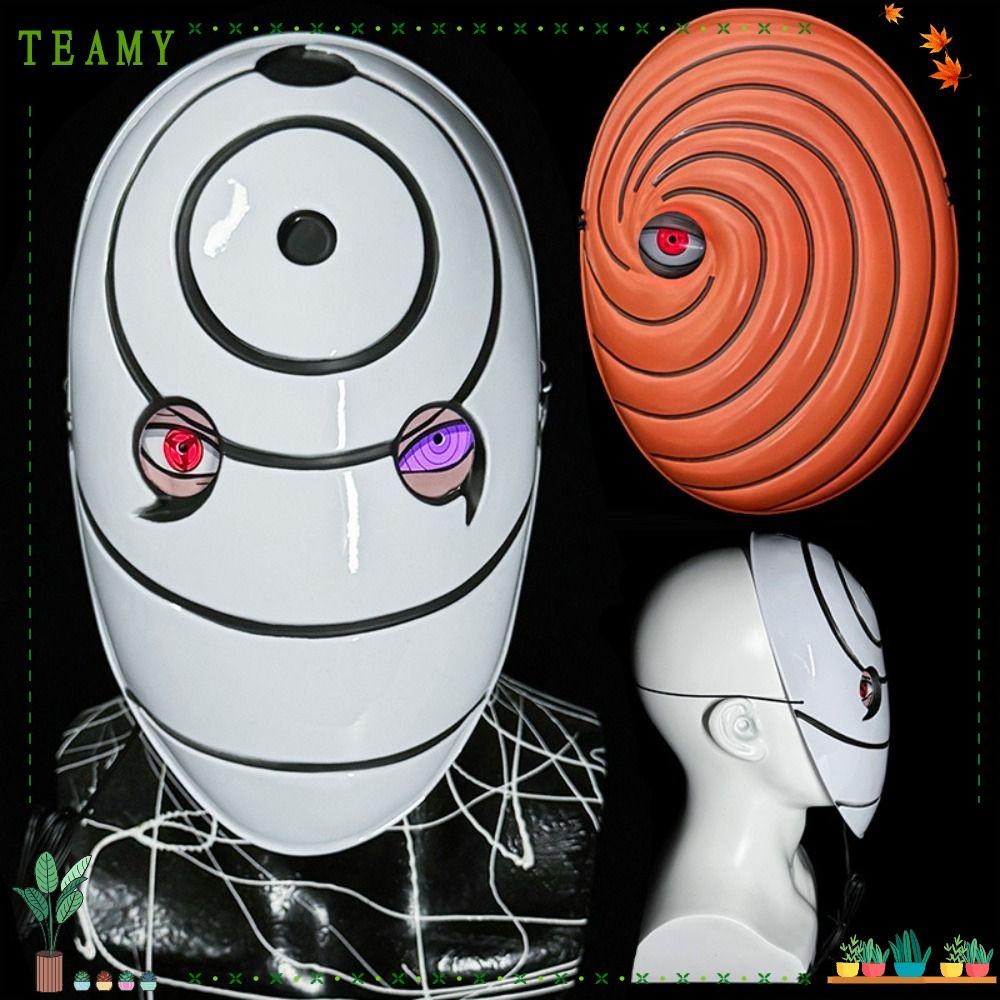 TEAMY Glowing Naruto , Tobi Uchiha Obito Sharingan Face Cover, Full ...