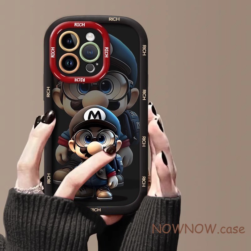 For IPhone 16 15 14 13 12 11 Pro Max X XR XS Max 7 8 Plus Super Mario ...