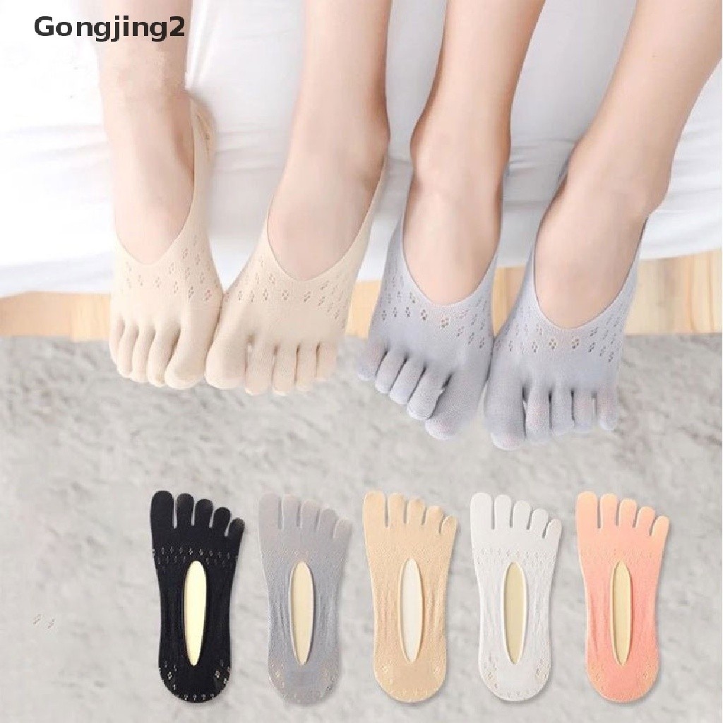 [Gongjing2] Women Five-finger Socks Female Ultrathin Sock Toe Invisible ...