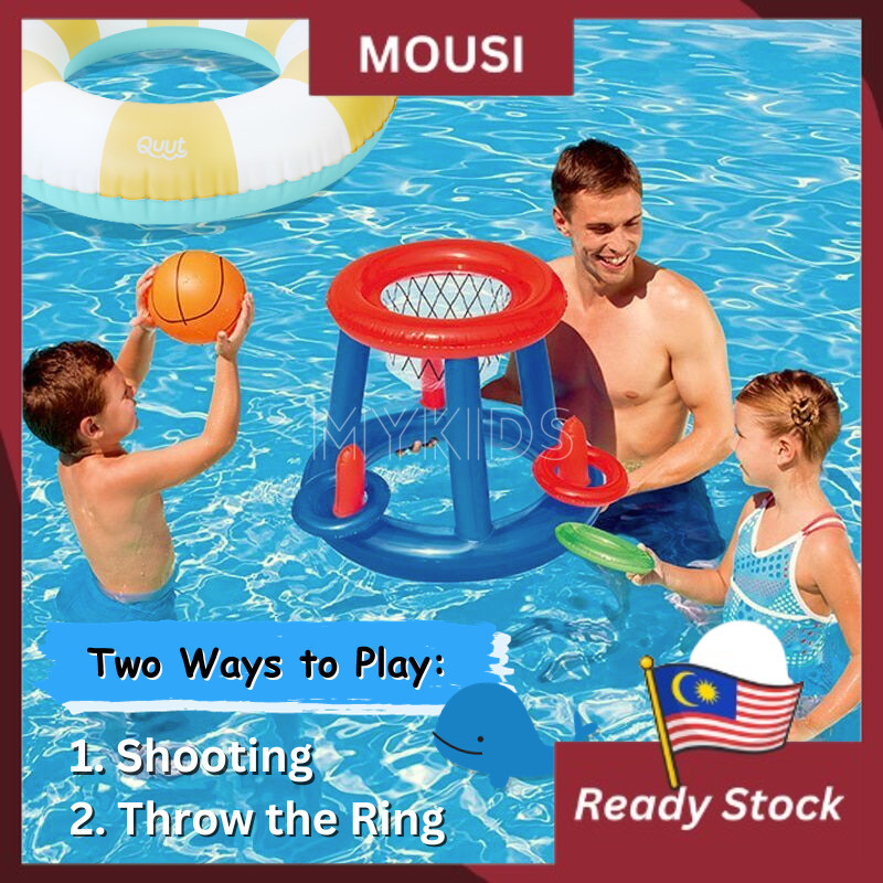Children Inflatable Pool Basketball Hoop Beach Water Toy Swimming Pool ...