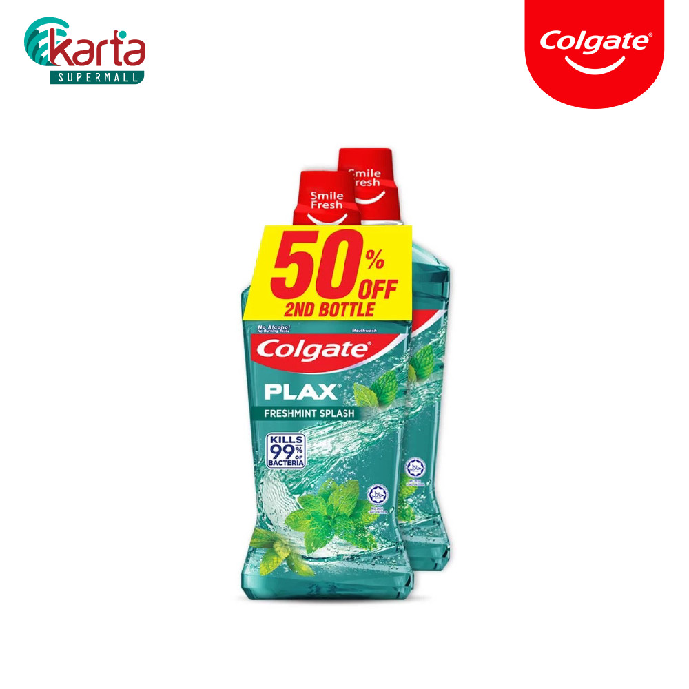 Colgate Plax Freshmint Mouthwash Valuepack (750ml x 2) | Shopee Malaysia