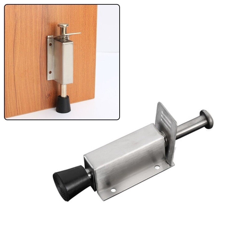 [CM] Door Foot Stopper Holder Floor Stop Buffer Gate Stay Catch Latch ...