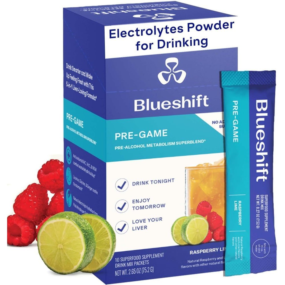 Pre-Game-Pre-Drinking NAC Supplement, Electrolyte Powder Pack ...