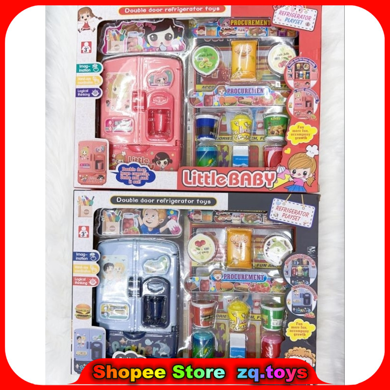 1Box/Children's Fun Simulation Mini Refrigerator Kitchen Toy Set Gift ...