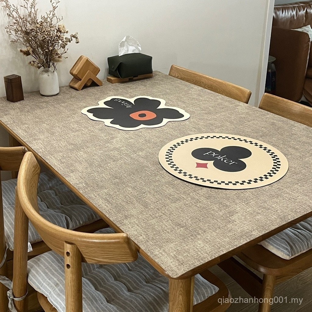 Custom Fabric Leather Table Mat Coffee Table Table Mat Desk Desk Mat TV ...