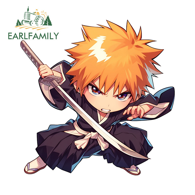 EARLFAMILY 13cm Bleach Chibi Anime Personality Car Sticker Vinyl Bumper ...
