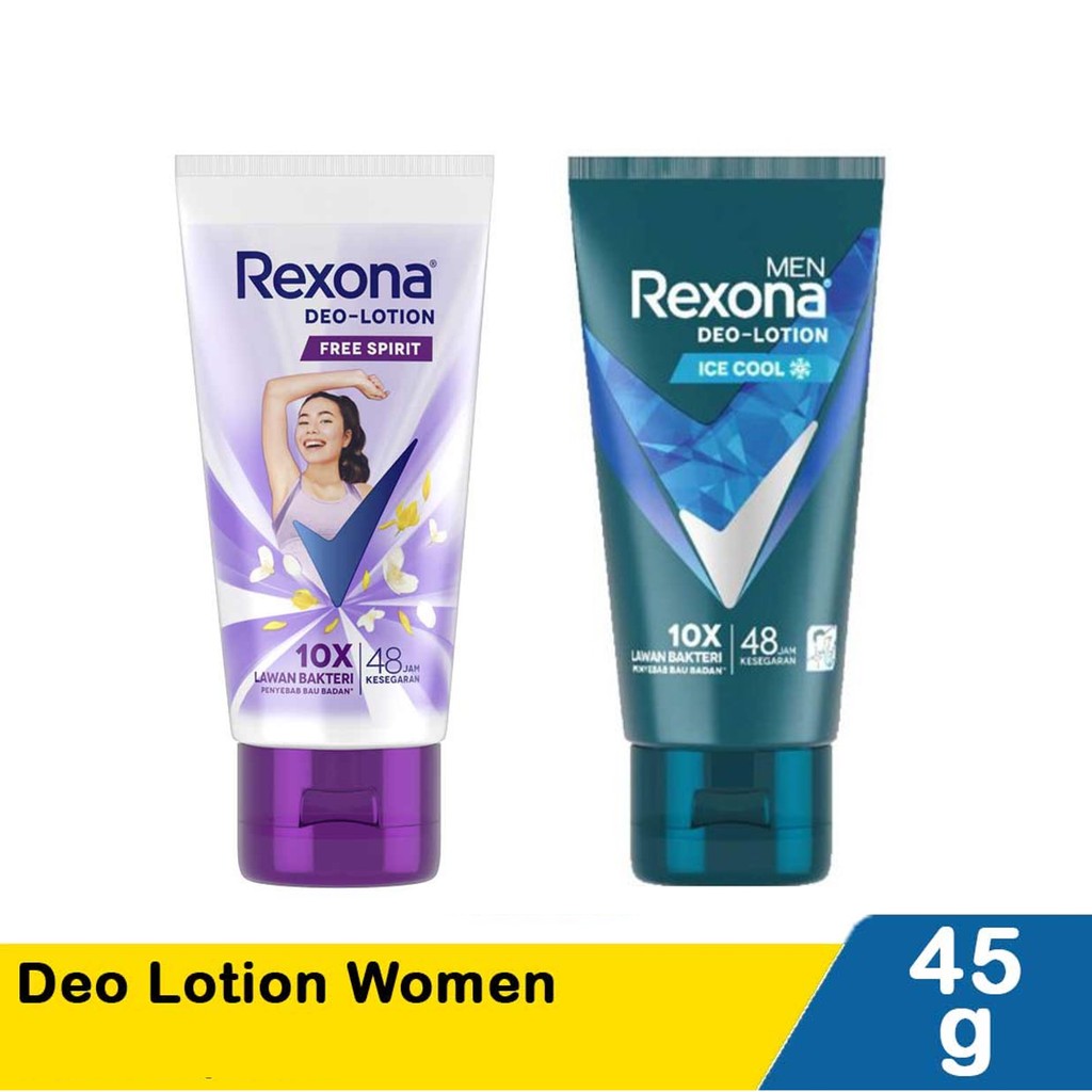 Import Rexona Deo Lotion 45g Free Spirit / Ice Cool Deodorant Lotion