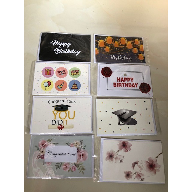 Happy Birthday / Congratulations / Graduation Small Envelope Greeting ...