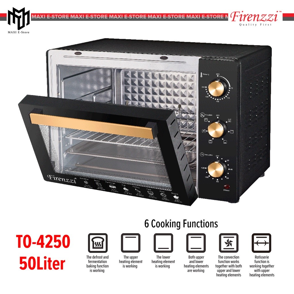 Firenzzi TO-4250 Electric Table Top Oven (50L) - TO4250 | Shopee Malaysia