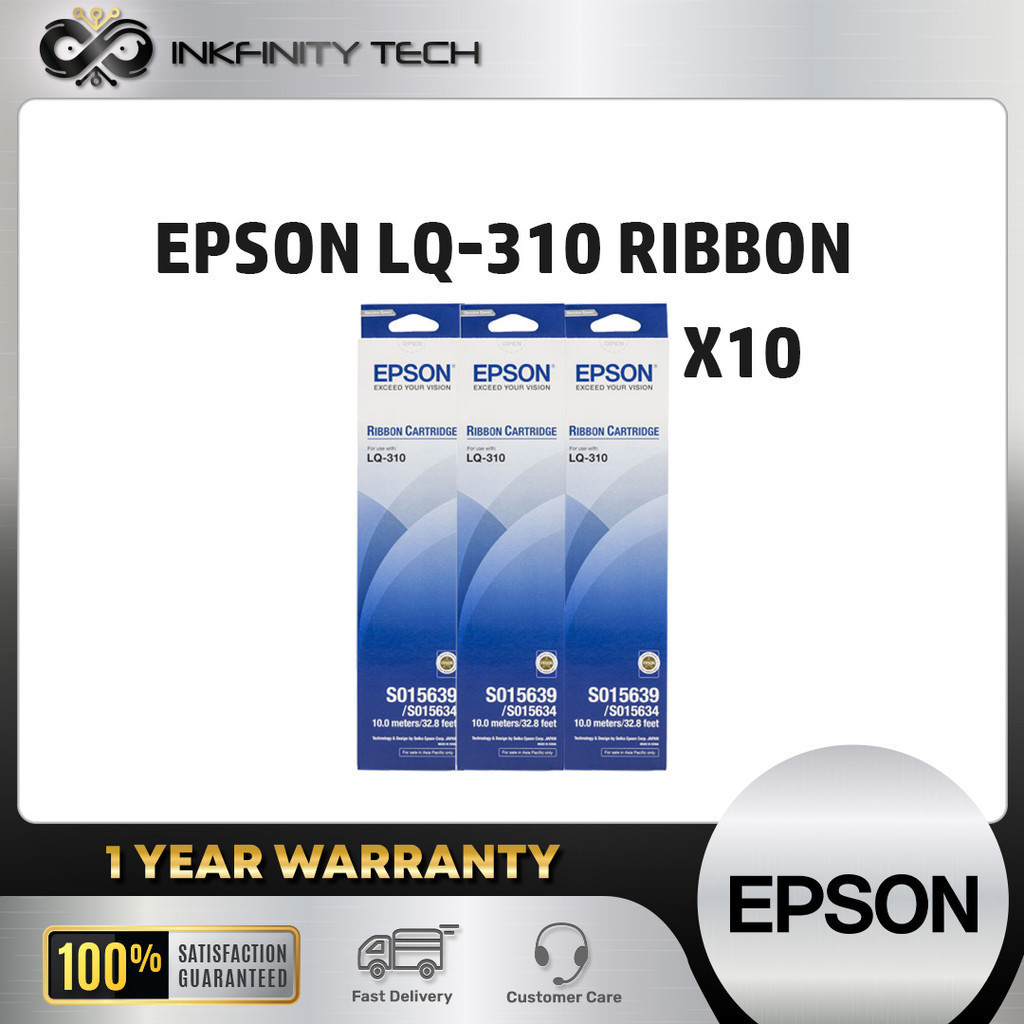 Epson LQ-310 Original Ribbon Cartridge C13S015639 10pcs / Epson LQ-310 ...