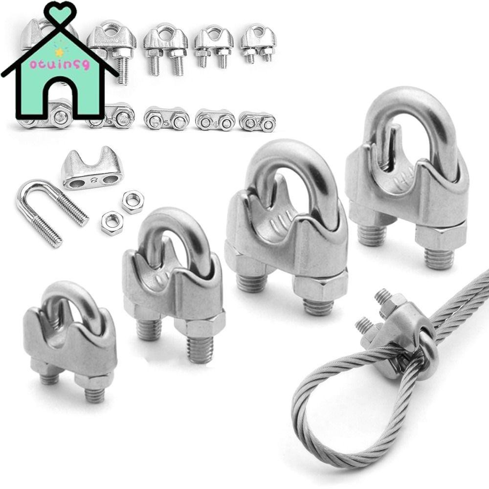 OTUINSG 1Pc Wire Rope Sleeve, M2/3/4/5/6/8/10/12/14mm Fixing Clip Cable ...