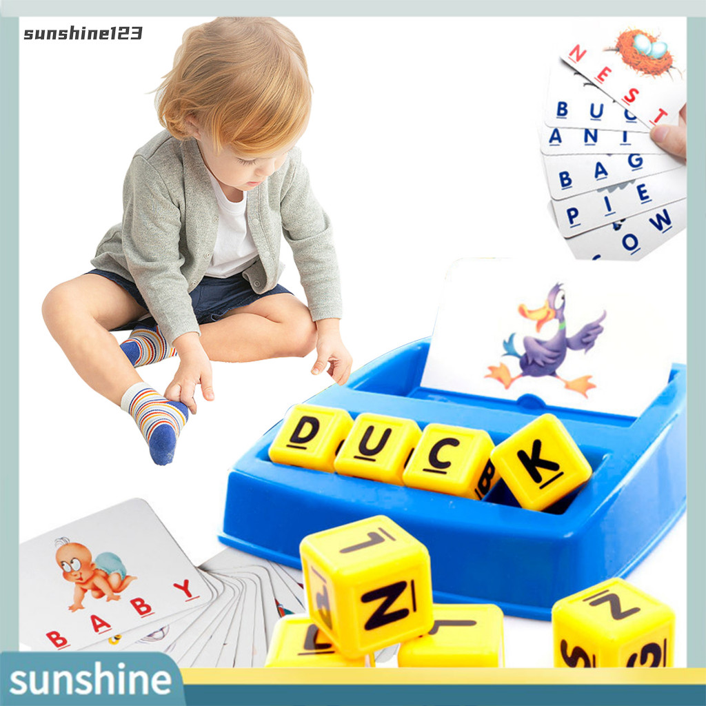 Kids Spelling Game Toddlers Alphabet Puzzle Game Abc Words Learning Toy ...