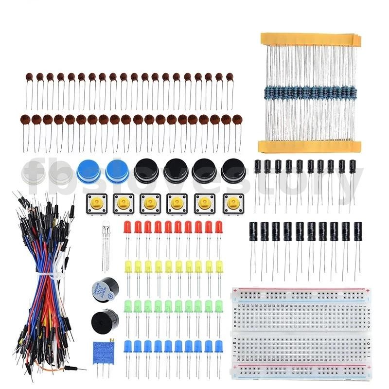 400 Tie-points Breadboard Electronic Components Set For Arduino ...