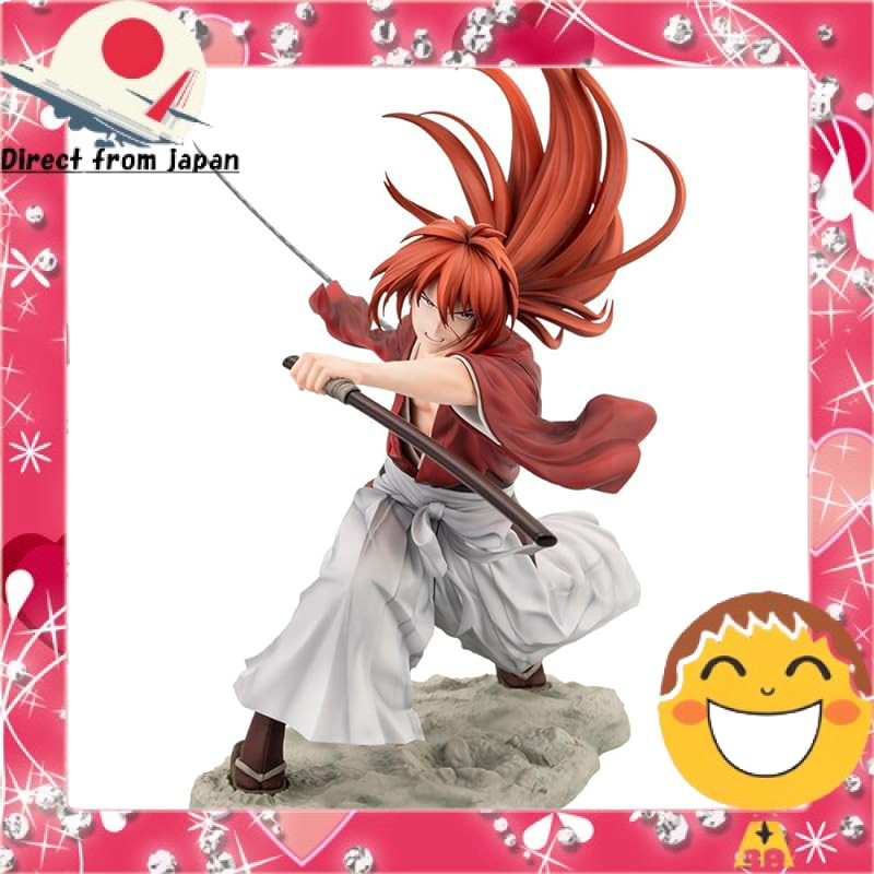 Kotobukiya ARTFX J Figur Himura Kenshin 1/8 - Bemalte PVC Statue Aus Rurouni Kenshin, Ca. 20 Cm