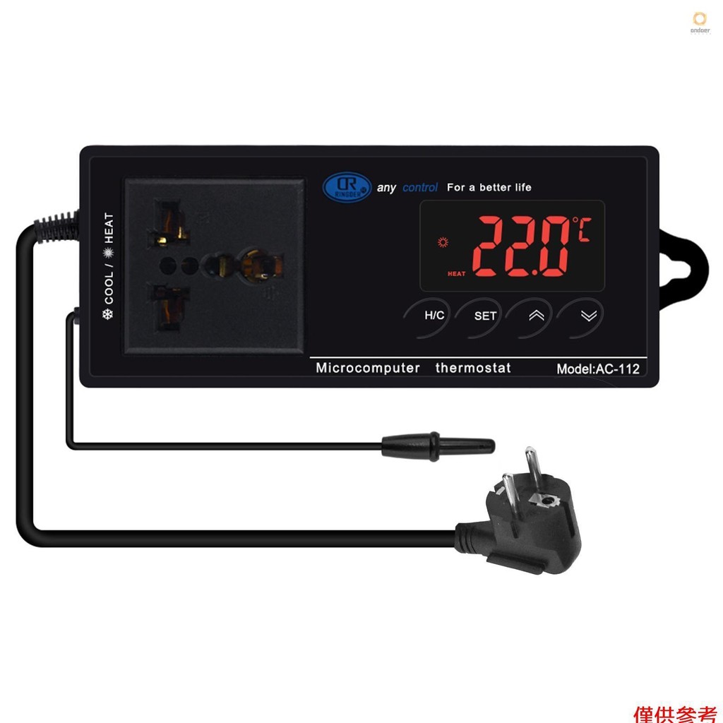 Digital Temperature Controller Thermostat Outlet Reptile Thermostat ... - Automatic Reptile Temperature Control