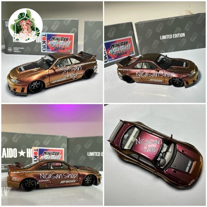 Mini GT Nissan Skyline R33 TOKYO LTD EDN KAIDO HOUSE Pink Chameleon ...