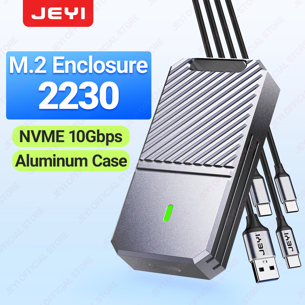 JEYI i9 2230 NVMe HDD SSD Enclosure JMS583 TYPEC 3.1 PCIe USB3.2 10Gbps ...