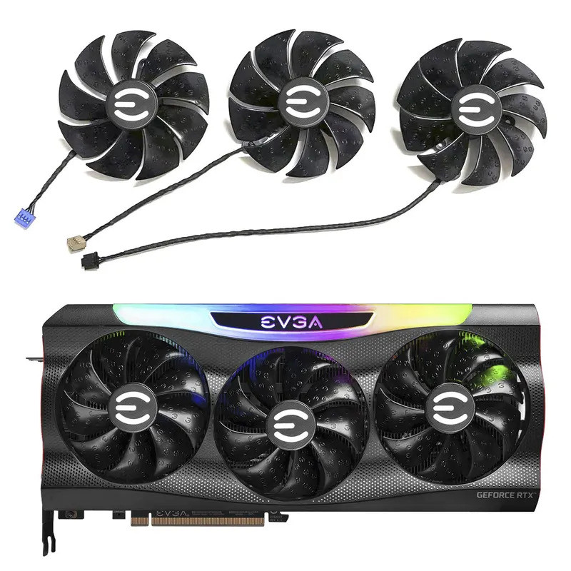 New 87MM PLD09220S12H Video Card Fan Cooler For EVGA GeForce RTX 3070 ...