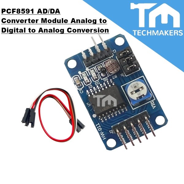 PCF8591 AD/DA Converter Module Analog to Digital to Analog Conversion Techmakers