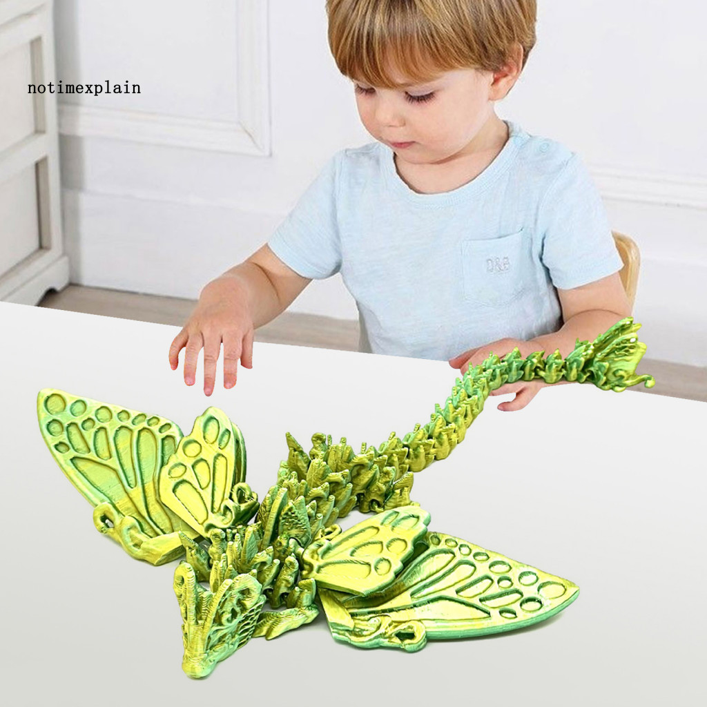 NTA 3d Printed Dragon Figurine Winged Dragon Sculpture Articulated ...
