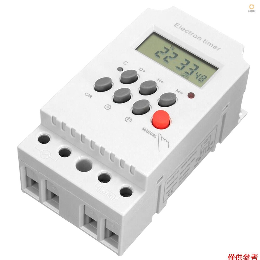 AC 220V 25A Digital Programmable Timer Din Rail Electronic Timer Time ...