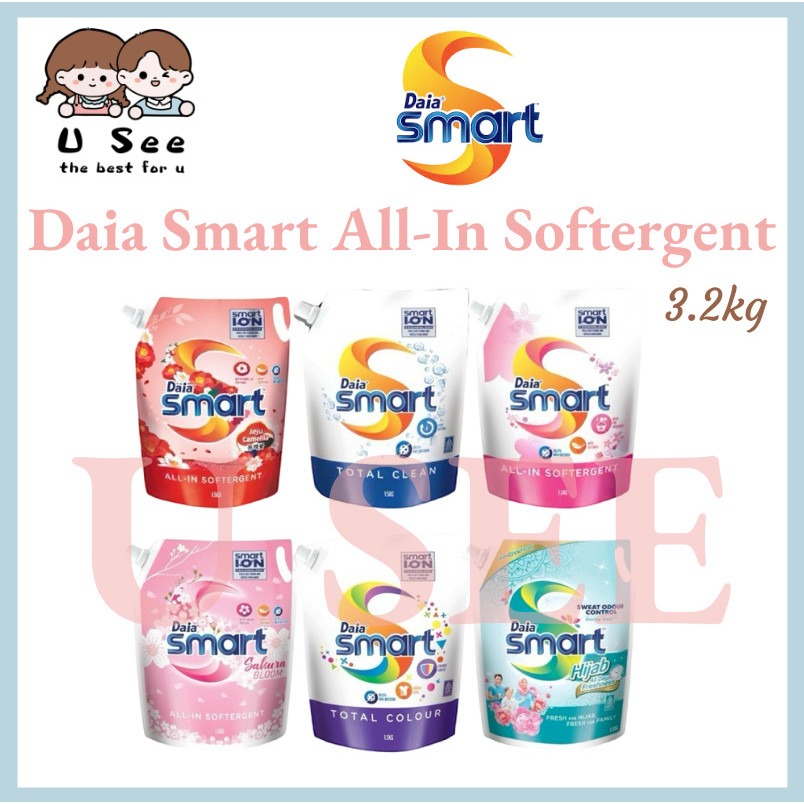 READY STOCK!!! Daia Smart All-In Softergent (3.2kg) | Shopee Malaysia