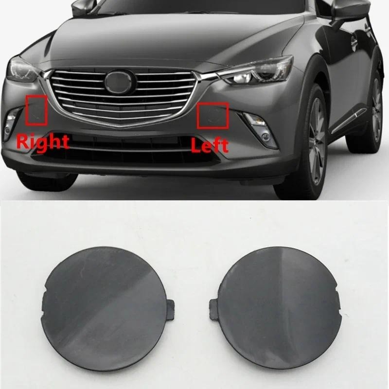 Front Bumper Tow Hook Eye Cover Cap – For Mazda CX-3 CX3 DK 2014-2021, Painted ABS Chrome, OEM D10J-50-A12A