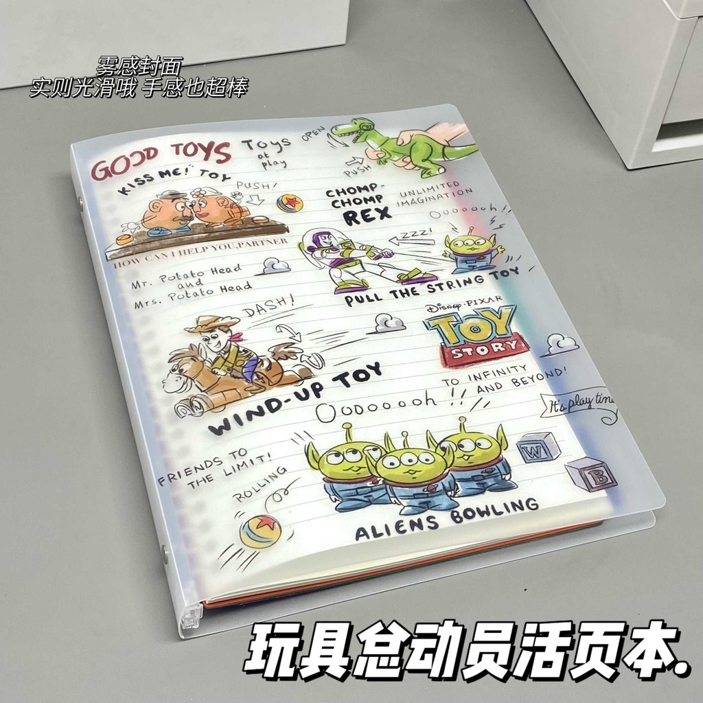 Toy Story Loose-leaf Detachable ins Notebook Cartoon Notepad Loose-leaf ...