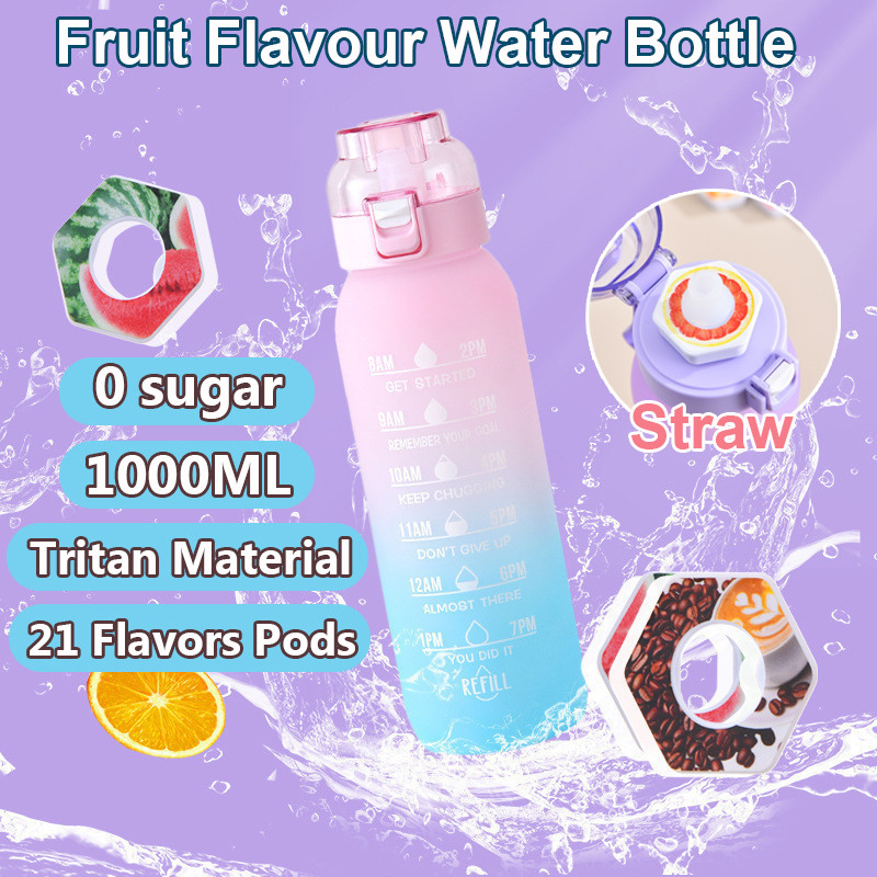 1000ML Flavour Fragrance Water Bottle Air Up 0 Sugar Fruit Flavour ...