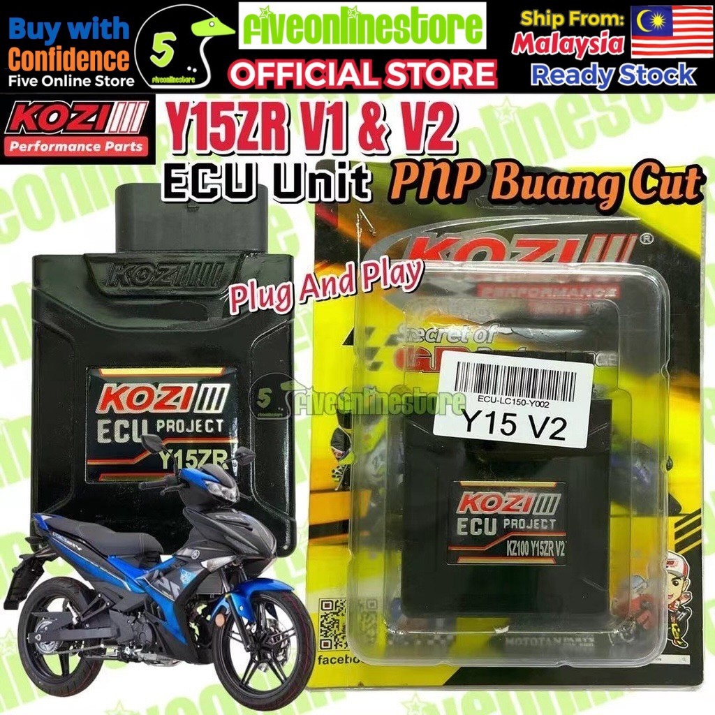KOZI KZR Racing PNP ECU Unit Racing Y15ZR V1 Y15ZR V2 Y15 Y15Z Buang ...