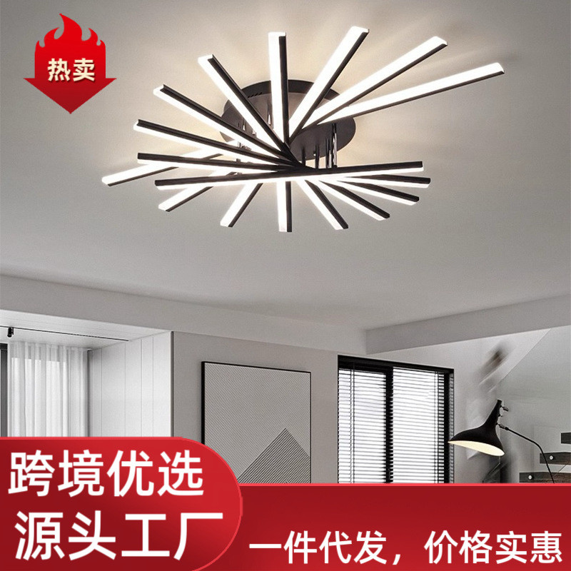 Lampu siling Led garis minimalis Lampu utama bilik tidur minimalis ...