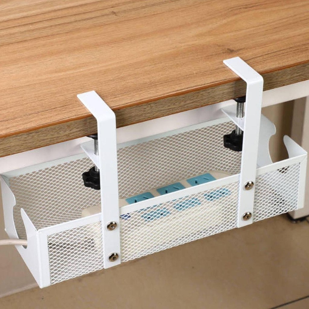 [bmcbftb] Under Desk Cable Tray Box No Drill Metal Multipurpose Wire ...