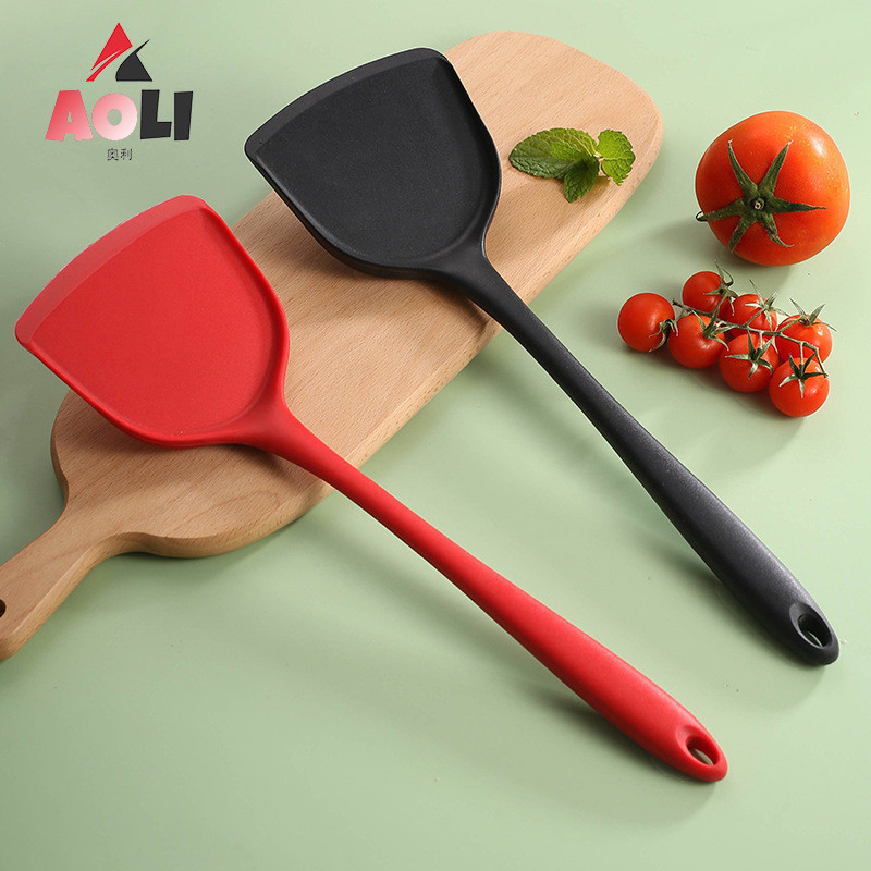 In stock#批发一体硅胶锅铲厨房用品耐高温不粘锅炒菜铲子家用