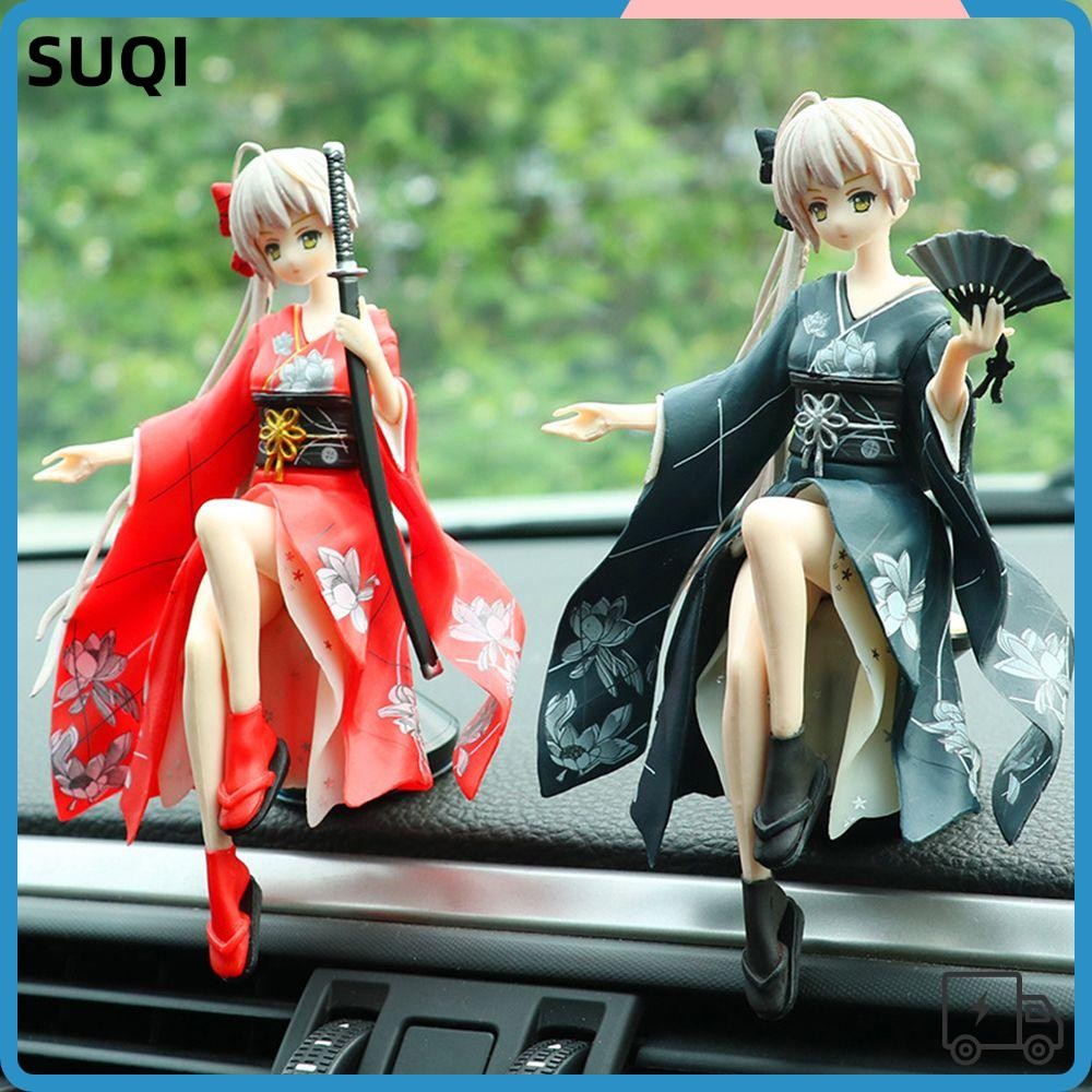 SUQI PVC Action Figure Cartoon Q Version Doll Car Ornament Kasugano ...