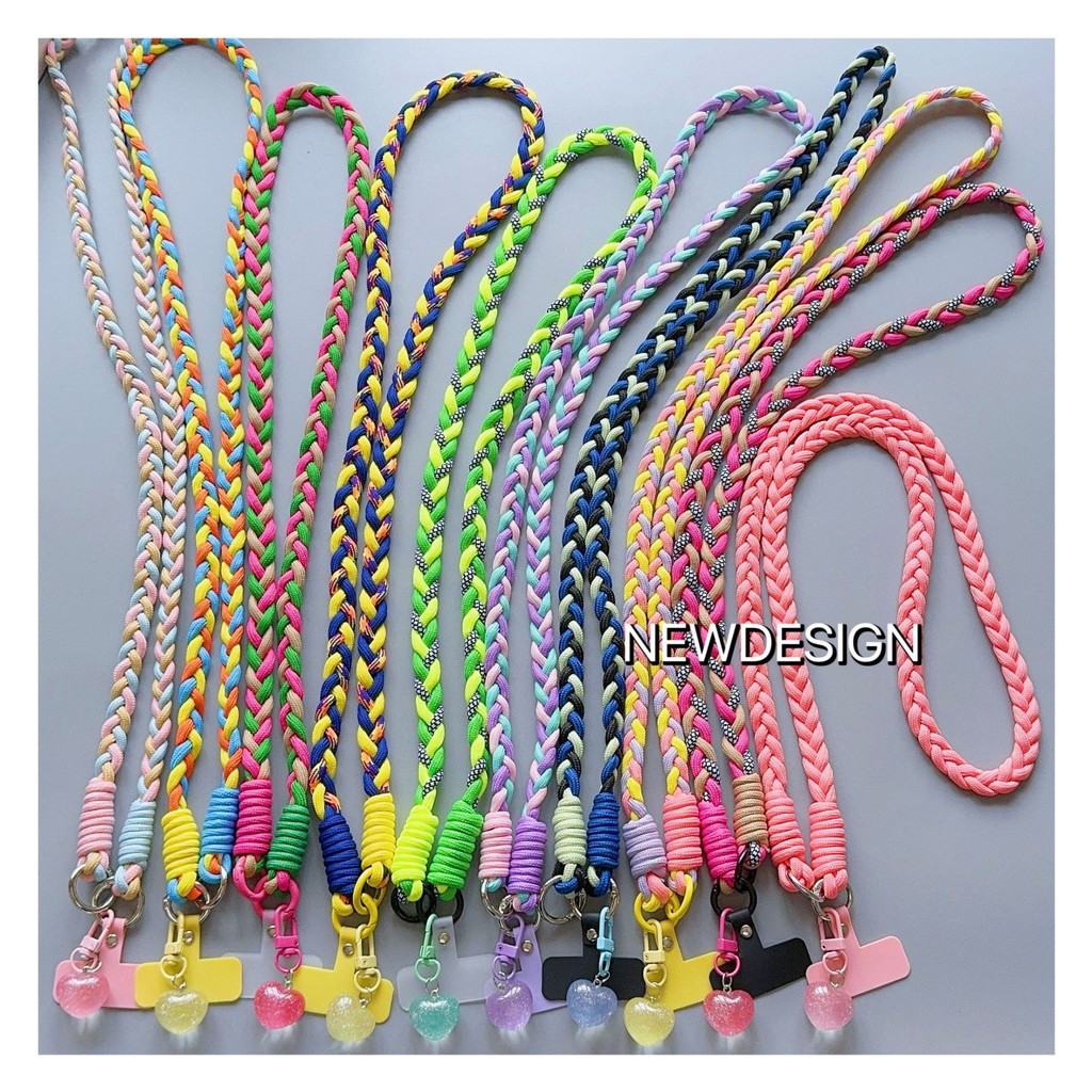 Colorful Braided Rope Fashion Diagonal Strap Rope Anti-Lost Strong ...