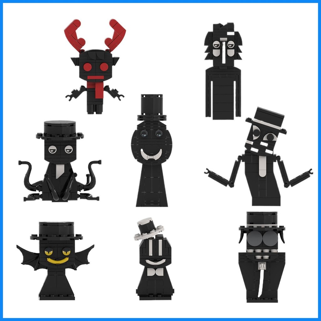 For Sprunki Game Character Building Blocks Horror Game Characters Model ...