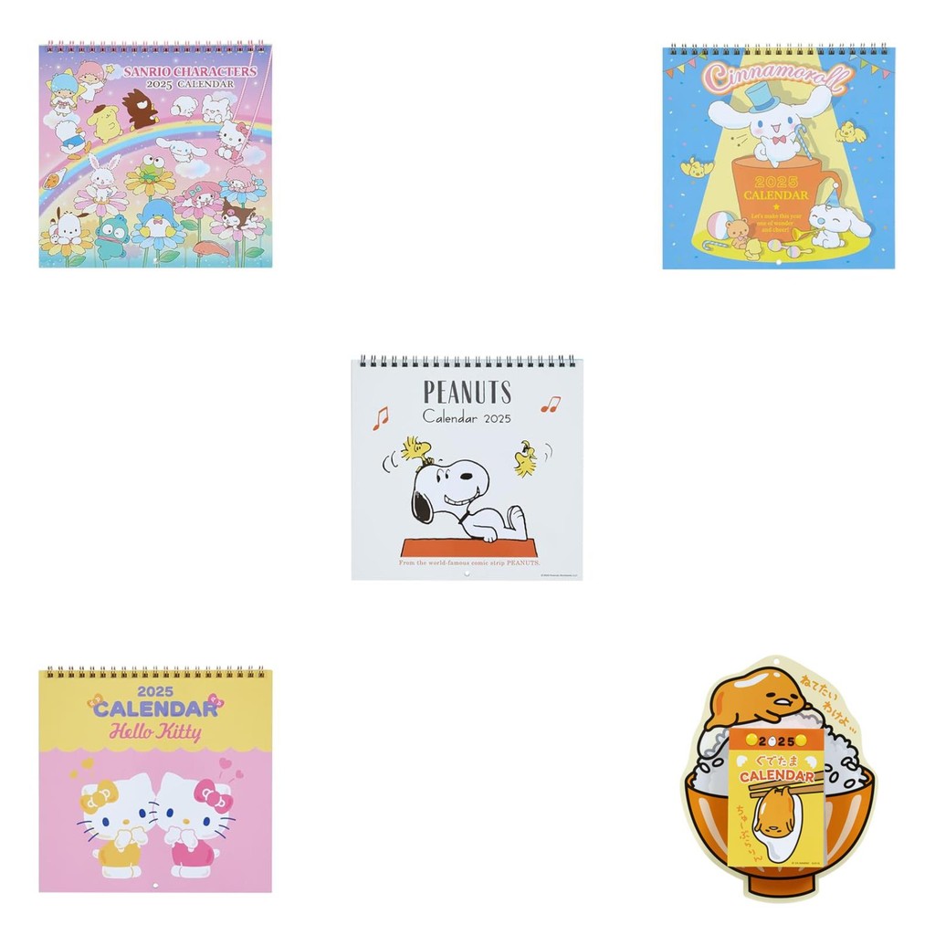 Sanrio Daily Wall Calendar 2025 Gudetama Wall Hanging 451487 ,sanrio