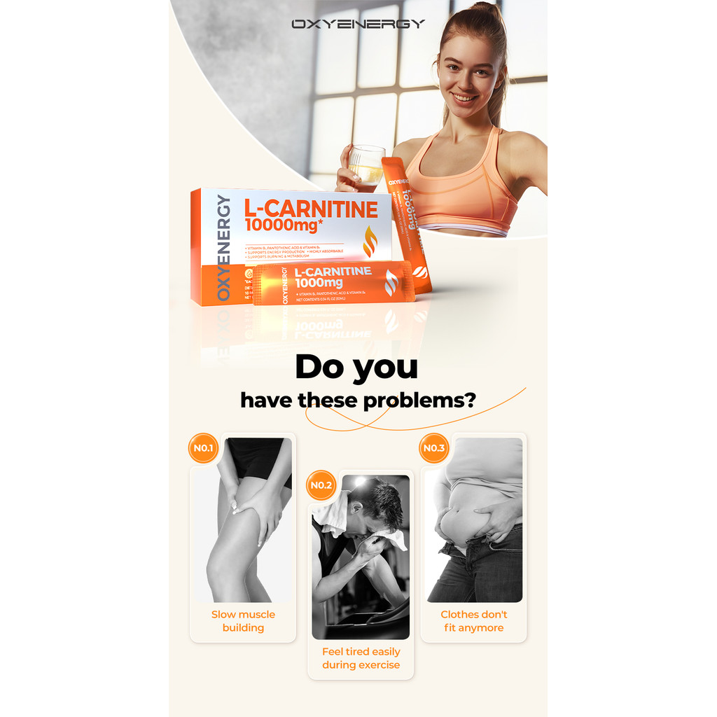 Oxyenergy L-Carnitine Drink 10000mg | Shopee Malaysia