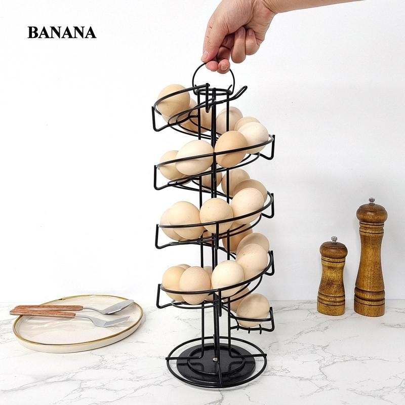 [Ready Stock] Spiral Egg Dispenser Rack Skelter Coffee Creamer ...
