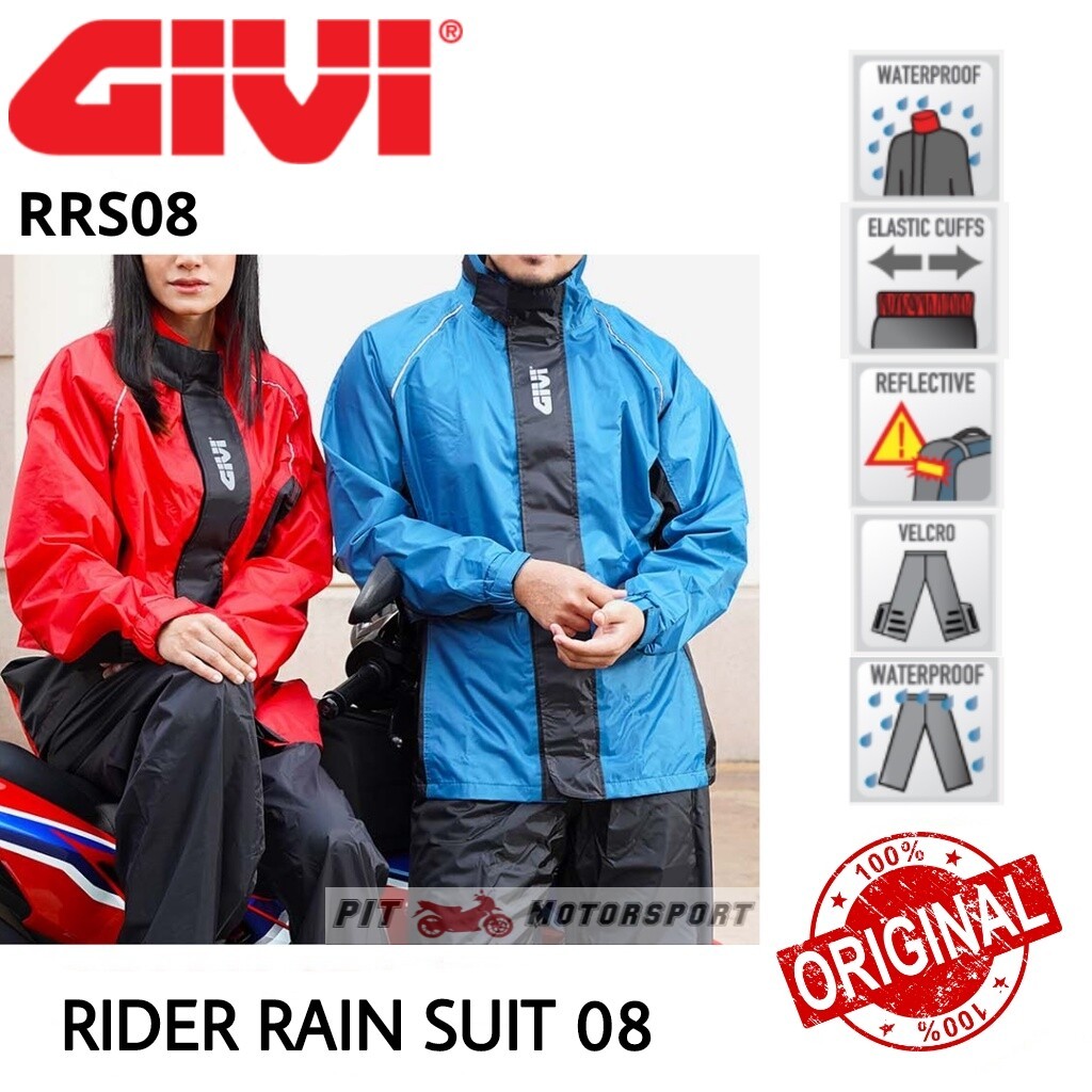 Raincoat givi 100% ORIGINAL RRS08 GIVI RAINSUIT RIDER RAINWEAR RAIN ...