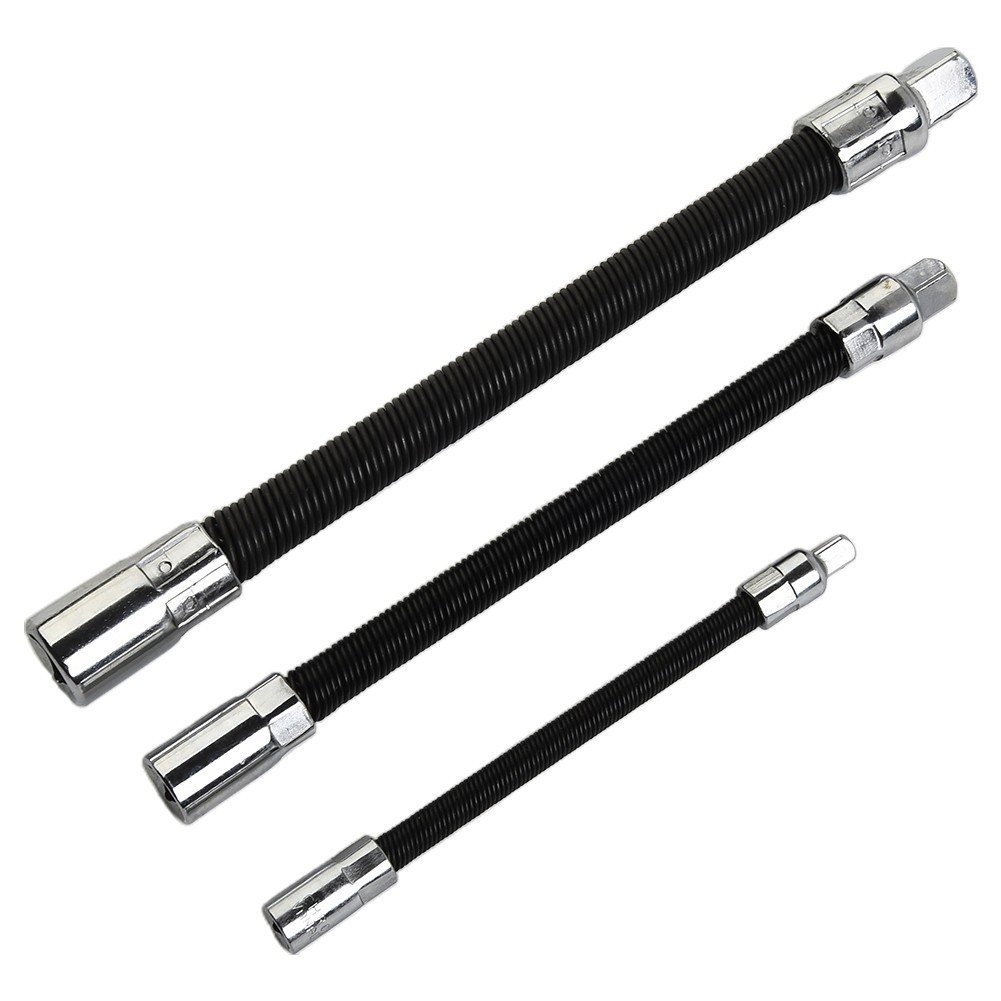 IN STOCK| 1/4 3/8 1/2 Drive Flexible Socket Extension Rod Adapter ...