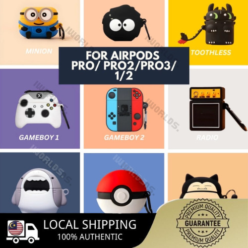 Airpod Pro & Pro 2 Cartoon Case 