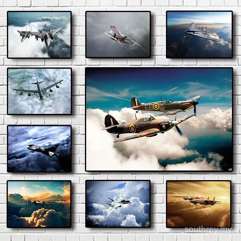 Airpower Art Collection Poster Aircraft fighter jets Pictures Canvas ...
