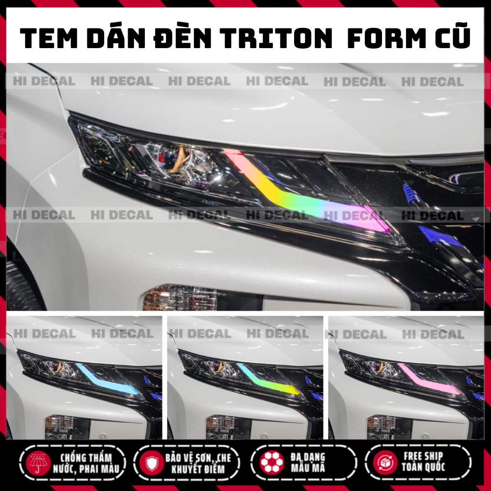 Triton 2019 - 2023 light sticker, color changing sticker to protect ...