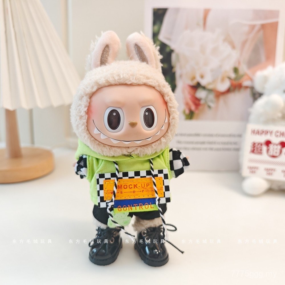 Macaron Pendant Clothes Labubu Vinyl Doll Mystery Box Pop Mart Baby ...