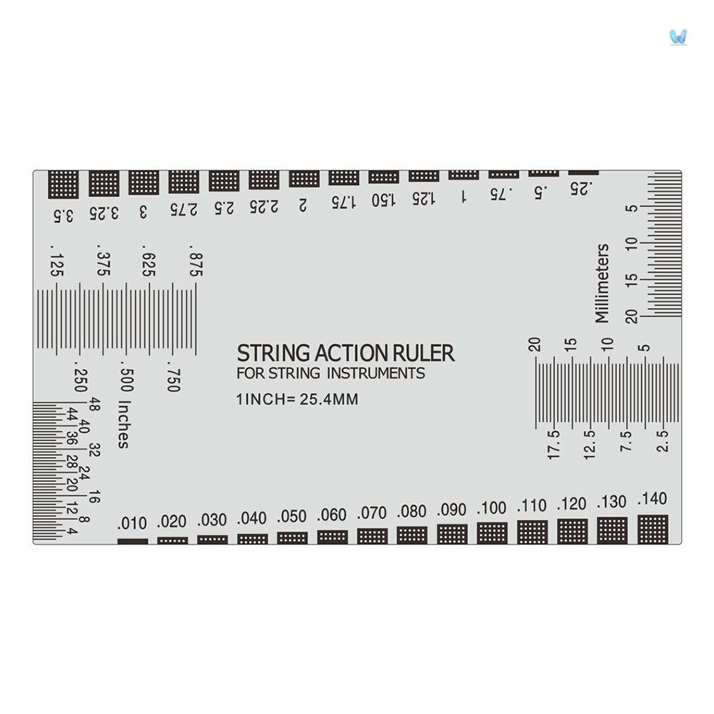 Stainless Steel Guitar String Action Ruler String Pitch Ruler Guitar ...