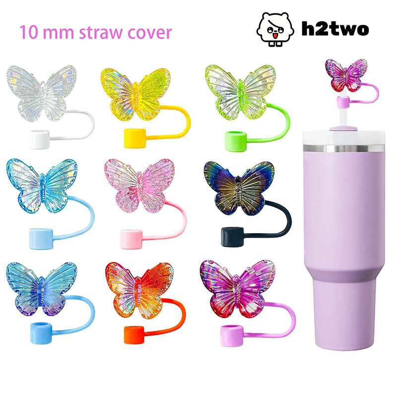Butterfly Straw Cover Silicone Straw Topper Stanley Straw Cover Butterfly Straw Protector Cover For Stanley 40 30 Oz Bottle Stanley Cup Bling Gift Accessories