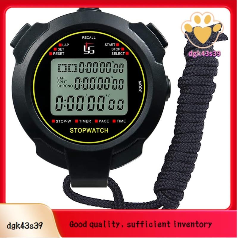 Digital Sports Stopwatch, 10Lap /Split Memory Stopwatch Count Down ...
